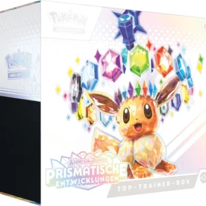 Karmesin & Purpur Prismatische Entwicklungen Top Trainer Box (DEUTSCH)